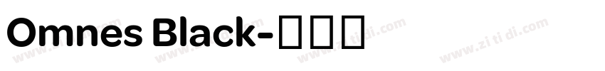 Omnes Black字体转换